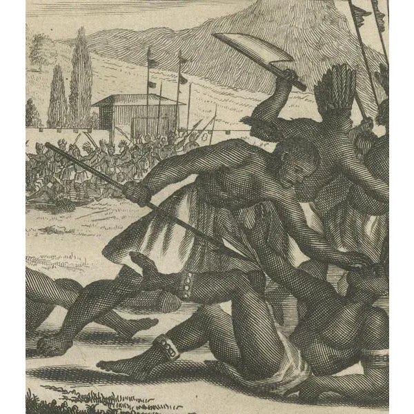 Montanus, Conquest and Culture in New Spain, 1673, Copper Engraving For Sale - Image 6 of 7