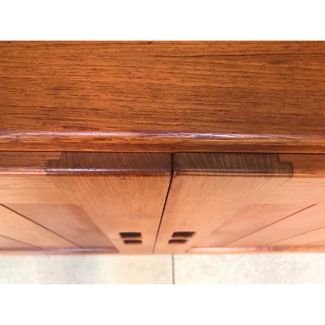 Vintage Danish Solid Teak Sideboard, 1960s For Sale - Image 13 of 18