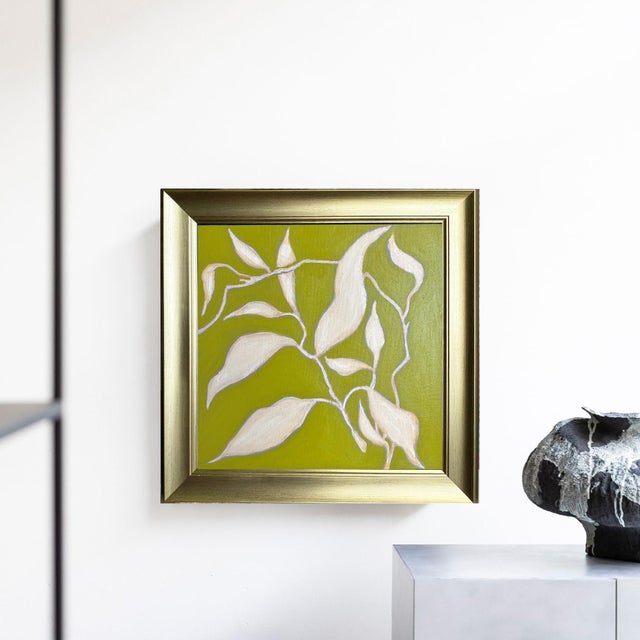 Why you'll love it: Original hand-painted oil painting by artist Tatiana Duperault Fresh, vibrant palette — chartreuse...