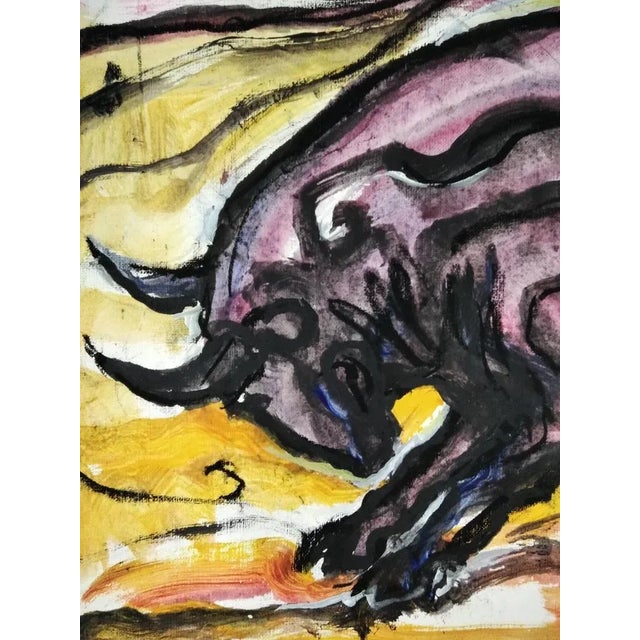 Melchor Zapata, Untitled, 2014, Acrylic on Paper, Framed For Sale - Image 4 of 6