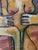 Mid-Century Modern "Woman with Roses" 2023 by Noted Palm Springs Artist Shawn Savage For Sale - Image 3 of 12
