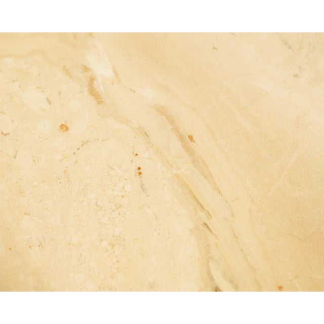 Stone Travertine Post Modern Side Coffee Table Small For Sale - Image 7 of 9