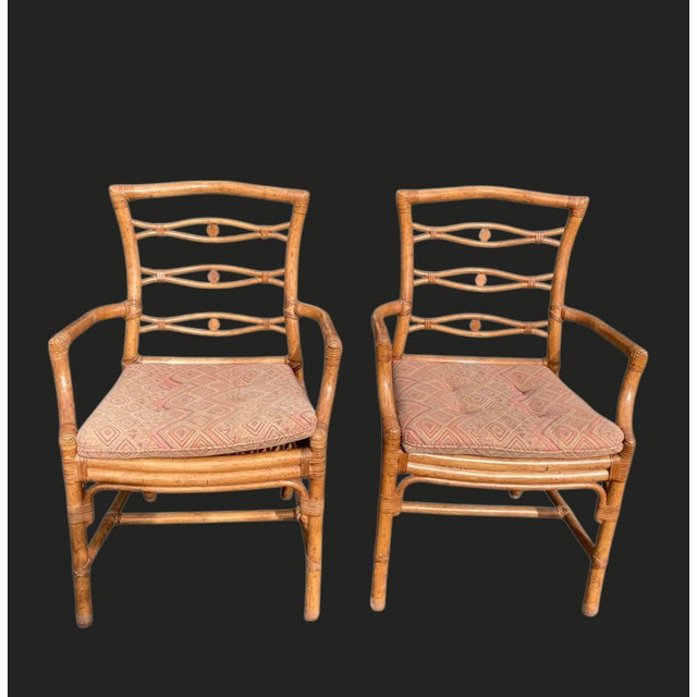 Vintage McGuire Bamboo Chairs Set of 8 For Sale In Sacramento - Image 6 of 8