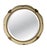Glass French Art Deco Round Gilt and Cream Wall Mirror, 1930s For Sale - Image 7 of 7
