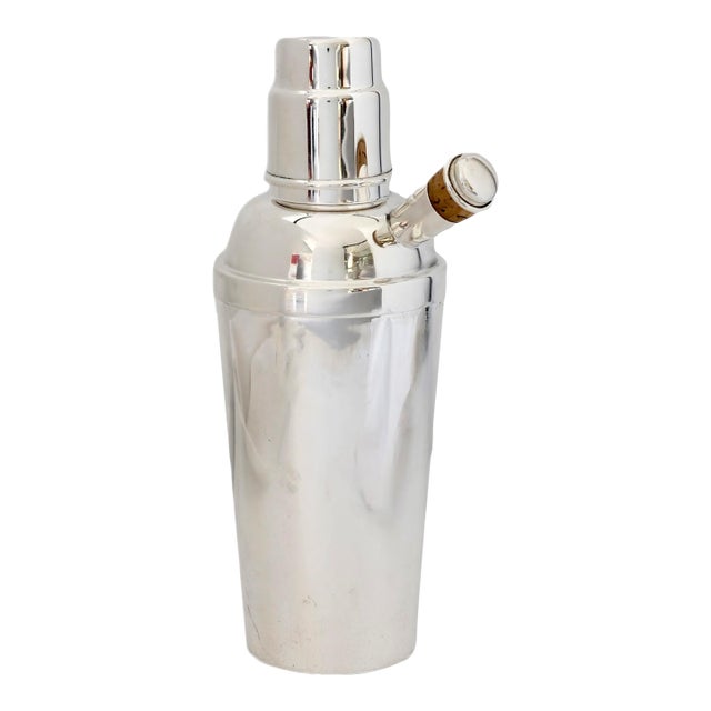 Art Deco English Cocktail Shaker For Sale