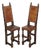 17th Century Revival Oak Childs Correction Chairs, Set of 2 For Sale