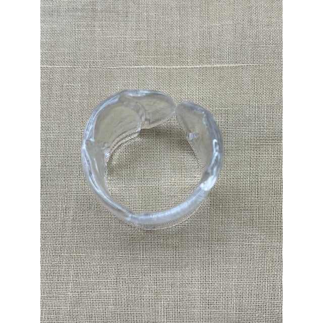 Mid-Century Swedish Ice Glass Napkin Rings attributed to Uno Westerberg for Pukeberg, 1970s, Set of 12 For Sale - Image 10 of 18