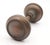 Pair of Vintage 2.25 In. Concentric Brass Passage Door Knobs For Sale - Image 4 of 5