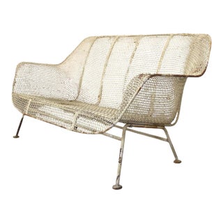 Mid 20th Century Russell Woodard 'Sculptura' Wire Sofa, Attributed For Sale
