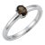 Smoky Topaz Ring in 925 Sterling Silver, Brown Gemstone Ring Us 7 For Sale