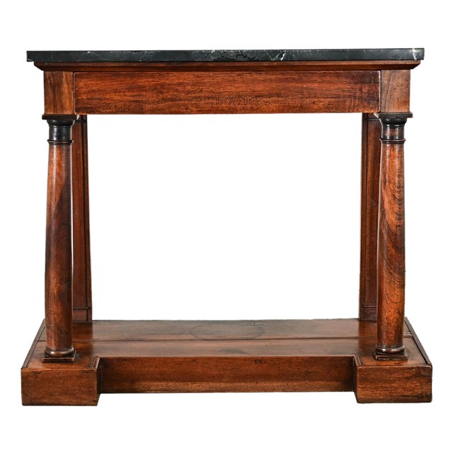 French Empire 19th Century Mahogany Console Table For Sale