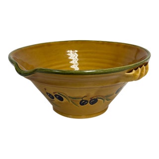 Nicoise Olive of Coursange for William Sonoma Large Salad Serving Bowl For Sale