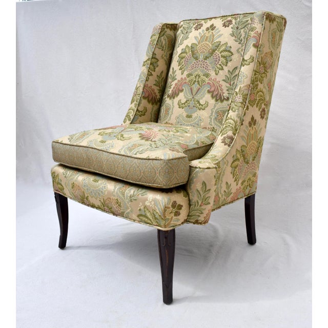 Mid 20th Century Mid 20th Century French Directoire Style Wing Back Chair For Sale - Image 5 of 13