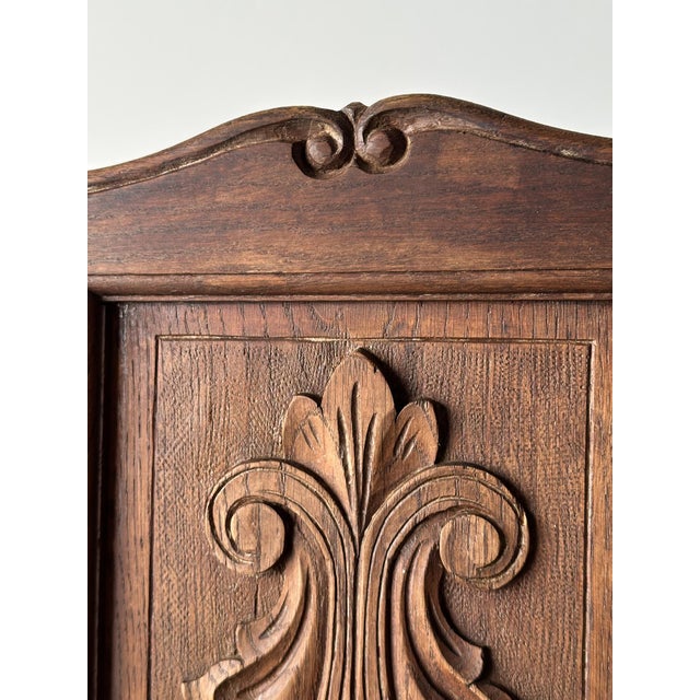 Early 20th Century French Carved Oak Rush Seat Dining Chairs, Set of 8 For Sale - Image 12 of 18