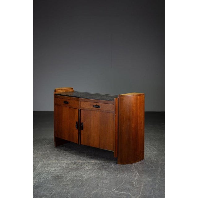 Vintage Amsterdam School Sideboard, 1930s For Sale - Image 3 of 15