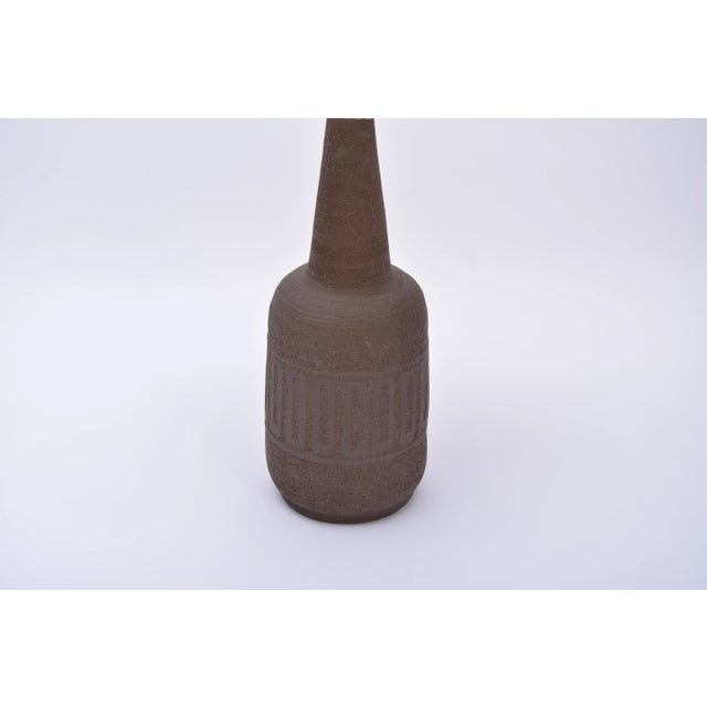 Large Vintage Danish Stoneware Floor Lamp For Sale - Image 4 of 9