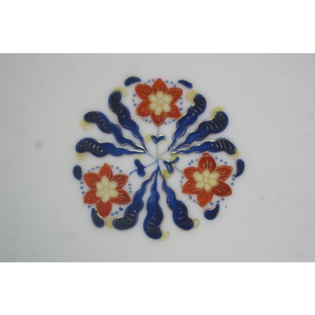 Antique Royal Vienna Ruffled Flower Serving Dish Shallow Bowl Compote 8" For Sale - Image 10 of 13