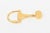 Modern Vintage Gucci Gold Plated Horse Bit Key Chain, 1970's For Sale - Image 3 of 9