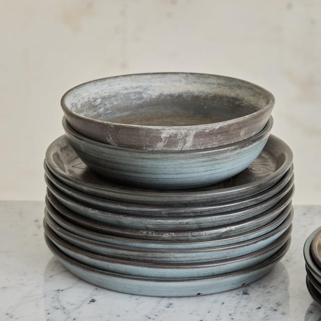 Set of 23 French Ceramic Plates + Bowls, 1960s For Sale - Image 9 of 11