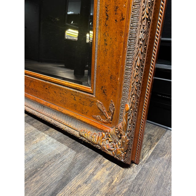 Huge Copper Antique Mirror For Sale - Image 4 of 12