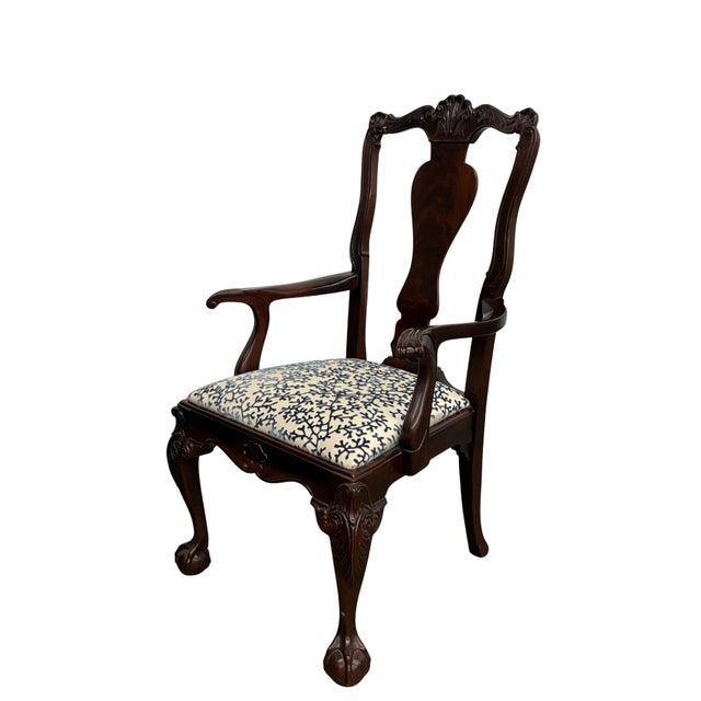 Chippendale Set of 8 Bernhardt Centennial Collection Chippendale Mahogany Dining Chairs For Sale - Image 3 of 9