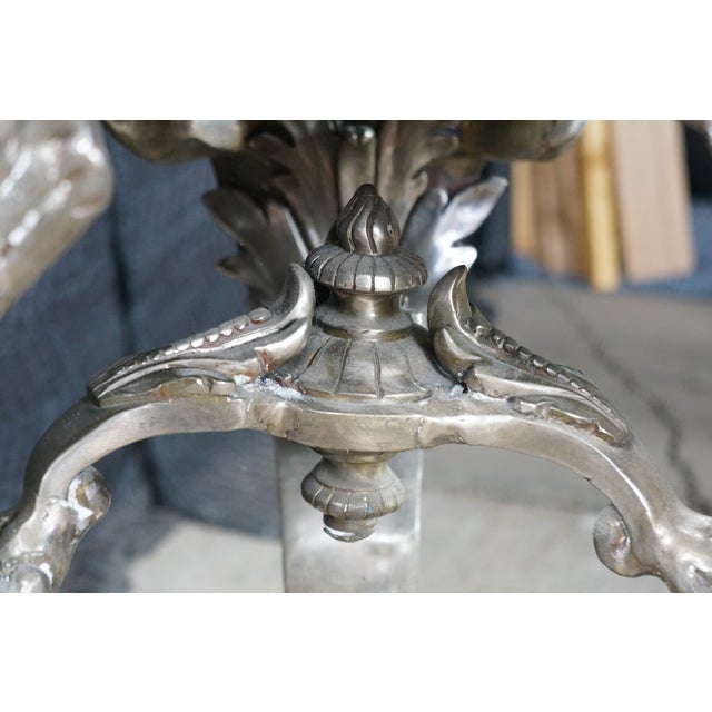 Late 20th Century Royal Bronze Studio Neoclassical Greek God Marble Pedestal Table Plant Stand 33" For Sale - Image 15 of 18