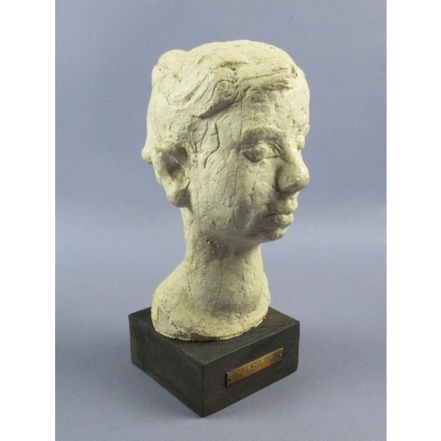 Lithoceramic Bust of Lady by Giuseppe Ursi for Piccinelli, 20th Century For Sale - Image 11 of 11