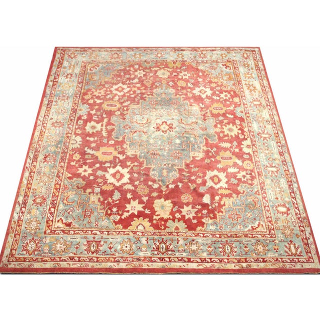 1960s 1960s Turkish Oushak Rug For Sale - Image 5 of 5