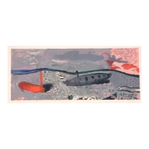 1959 Braque Lithograph Bord De Mer Varengeville