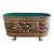 English Brass Repoussé Rose Cachepot With Paw Feet, Mid-20th Century For Sale