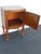 Wood Jacobean Early 1900s Inlay Tall Nightstand End Side Table 6609 For Sale - Image 7 of 13