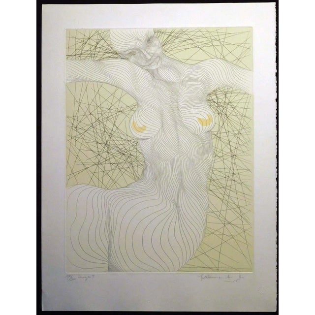 Guillaume Azoulay Images Complete Suite of 4 Hand Signed Art Etchings For Sale - Image 4 of 12