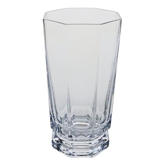 Elegant set of twelve French Sèvres crystal highball glasses in the sophisticated octagonal Rohan pattern. Ideal for...