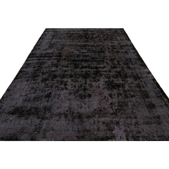 Traditional Vintage Persian Kerman Rug in Black and Purple Tones, From Rug & Kilim For Sale - Image 3 of 7