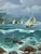 Oil Painting the Beginning of a Storm at Sea Yuriy Suprunchuk For Sale - Image 9 of 11
