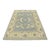 Oushak Rug 8’2” X 10′ Blue Wool Hand-Knotted Carpet For Sale