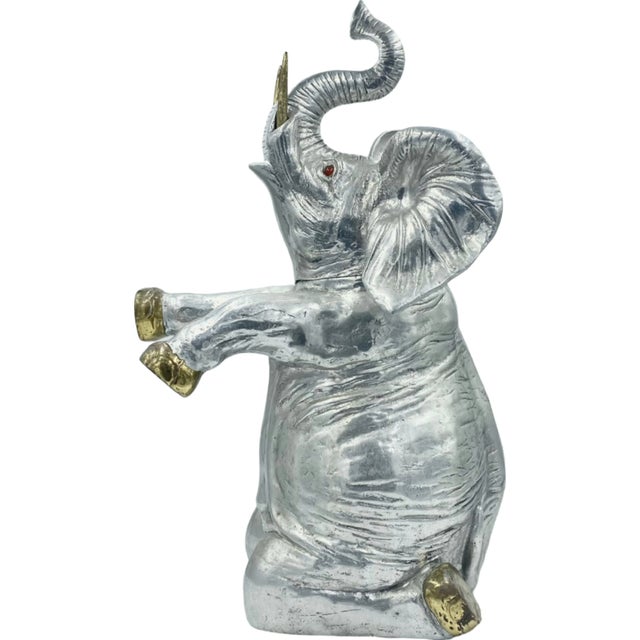 Vintage Arthur Court Elephant Ice Bucket Wine Cooler 1986 For Sale - Image 9 of 12