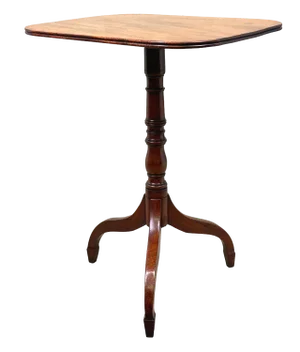 Regency Mahogany Tilt Top Rectangular Wine Table, 1820