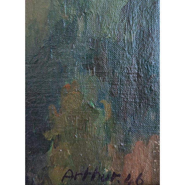 Modern Edouard Arthur, Paysage, 1946, Oil on Canvas, Framed For Sale - Image 3 of 12
