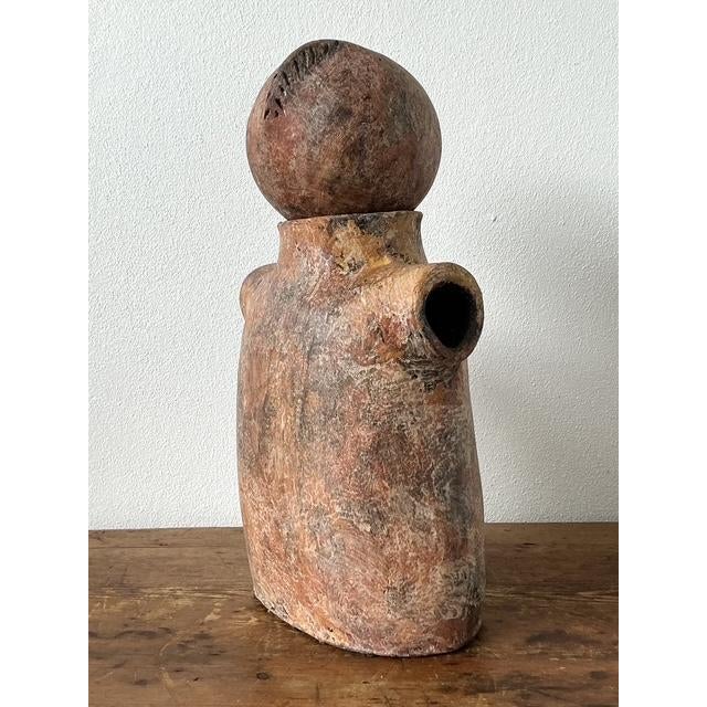 Vintage Boho Abstract Terracotta Figurative Sculpture For Sale - Image 4 of 12