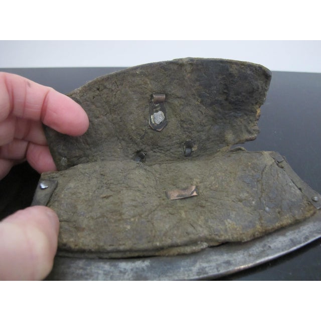 Brass Tibetan Lighter Flint Match Striker Leather Pouch With Brass Adornments For Sale - Image 8 of 8