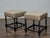 This pair of 19th-century English stools showcases the timeless elegance of barley twist craftsmanship. The dark brown...