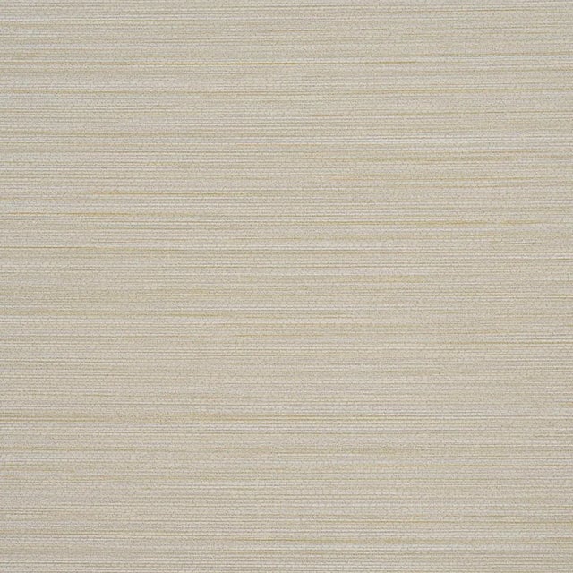 Schumacher Abaca Fine Weave Vinyl Wallpaper In Limestone For Sale