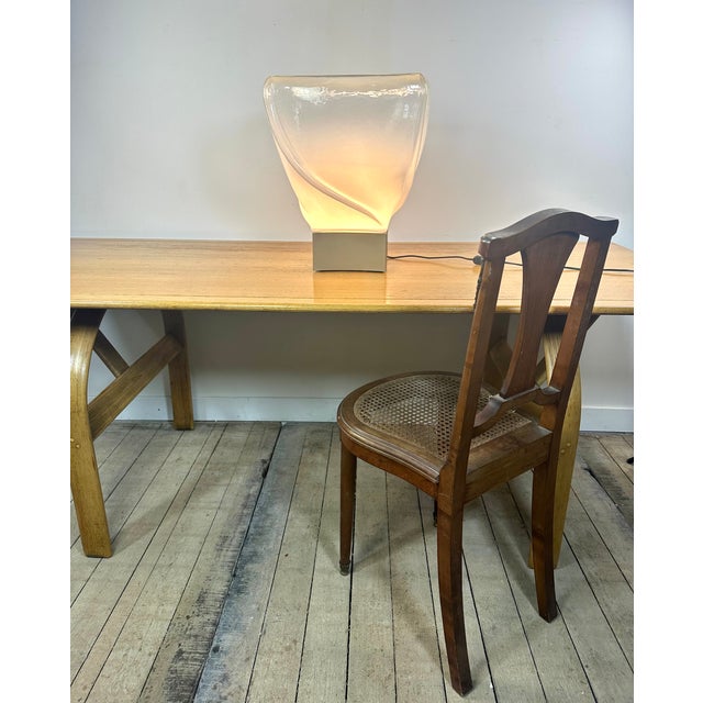 Gold Murano Blown Glass Lamp from Leucos, 1970s For Sale - Image 8 of 11