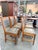 Mission Set of 6 Stickley Mission Oak Leather Cottage Dining Chairs For Sale - Image 3 of 11