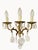 Bronze and Crystal Wall Lamps in the style of King Umberto of Savoy, 1890s, Set of 2 For Sale - Image 3 of 11