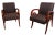Wood Pr. Decorative Scroll Arm Chairs by Bonaventure Furniture Industries For Sale - Image 7 of 13
