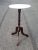 Wood Late 20th Century Mahogany Pdestal Tripod Marble Top Candle Stand For Sale - Image 7 of 8