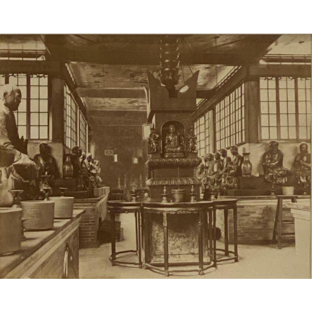 Antique Photograph of an Interior of a Temple For Sale - Image 4 of 5