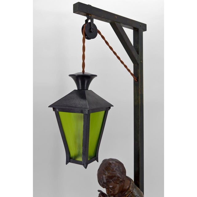 Art Nouveau The Good Soup Lamp by Victor Rousseau, 1900s For Sale - Image 16 of 18